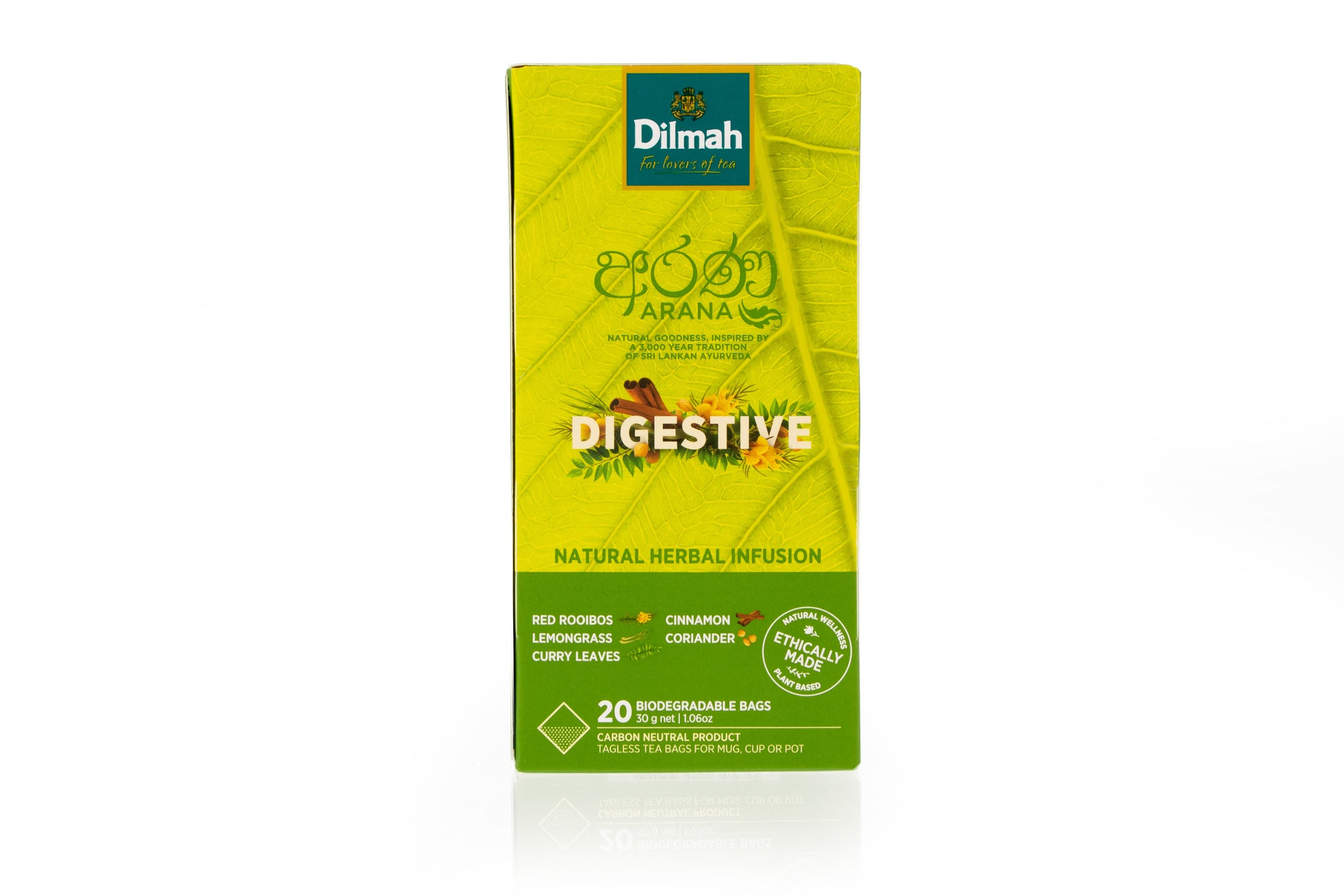 Arana Digestive Natural Herbal Infusion-20 Tagless Tea Bags