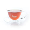 Endane Double Wall Glass Cup & Saucer (220ml)