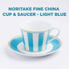 Noritake Fine China Cup & Saucer-Light Blue (250ml)