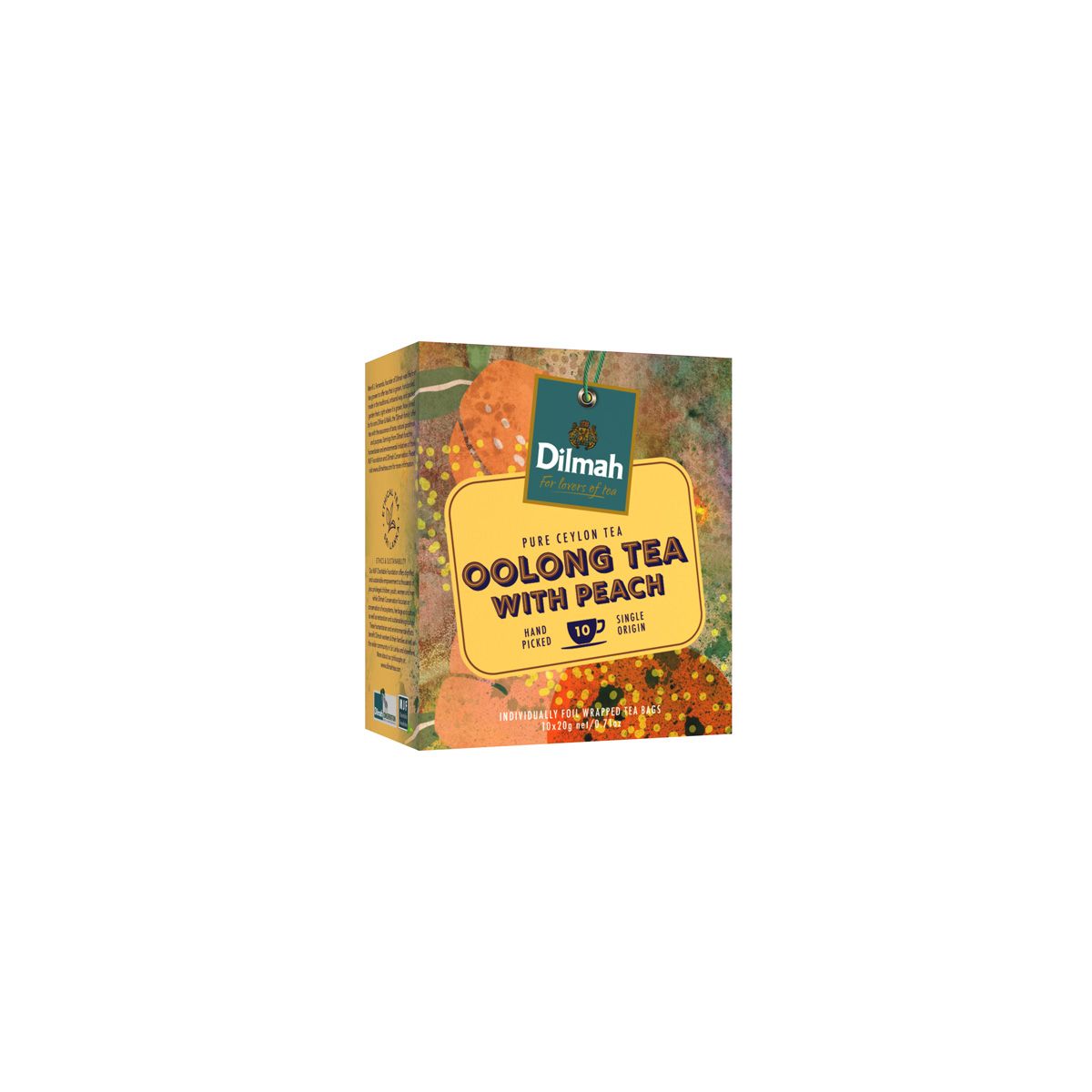 YUM Ceylon Oolong Tea with Peach - Individually Wrapped Tea Bags