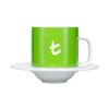 t-Series Mug & Saucer-Lime Green (250ml)
