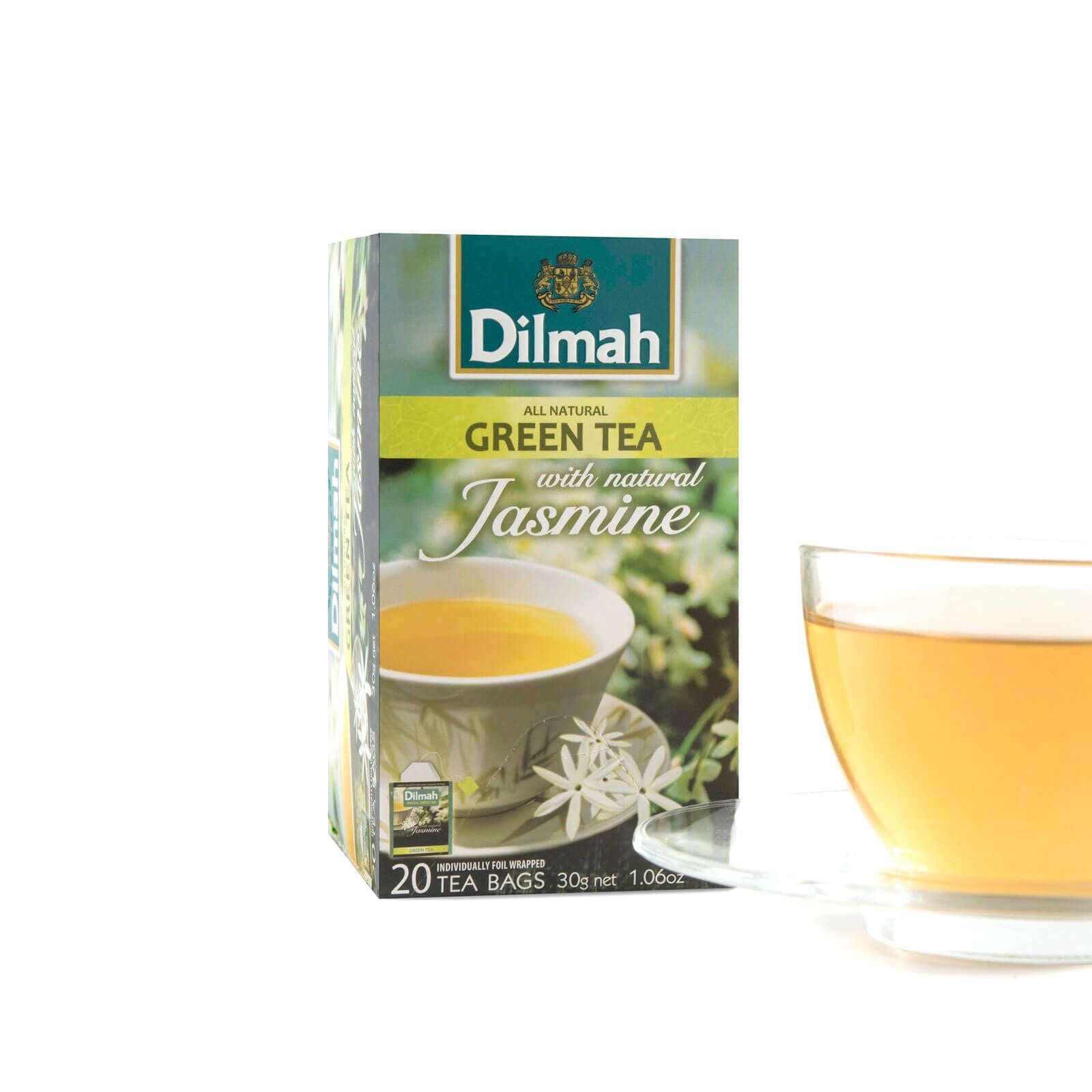 Green Tea with Natural Jasmine-20 Individually Wrapped Tea Bags